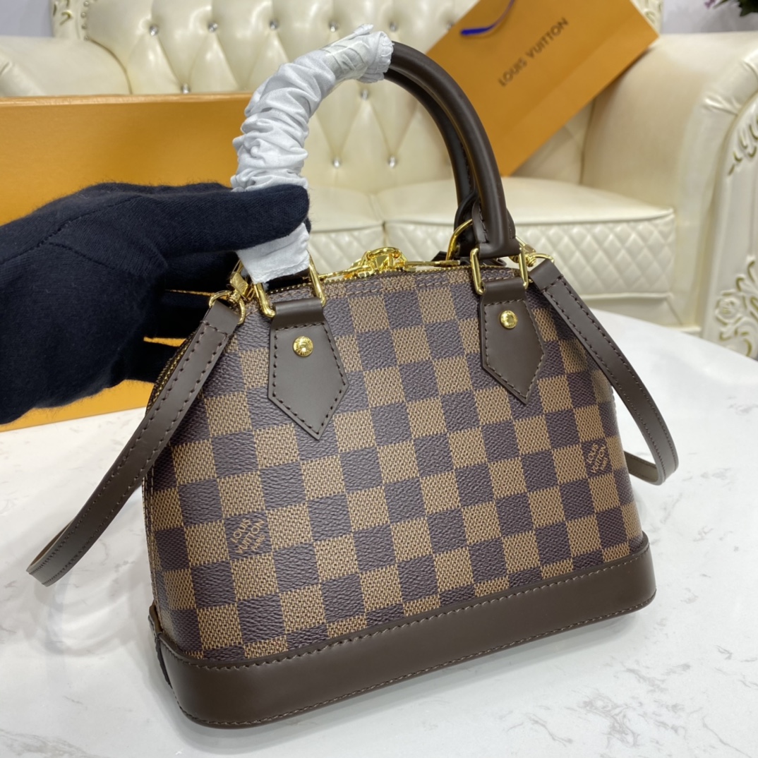 Louis Vuitton ALMA BB Damier Ebene Handbag N41211